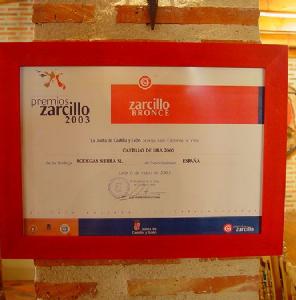 Premio Zarzillo - Bodegas Sierra - Villalmanzo